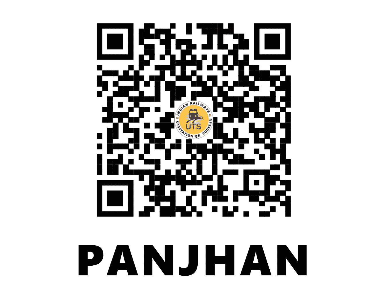 UTS QR Code for PANJHAN - PJN (CR - MAHARASHTRA)