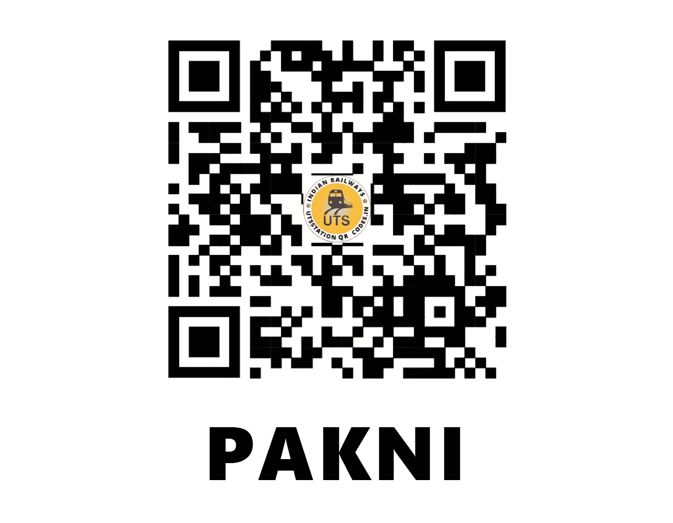 UTS QR Code for PAKNI - PK (CR - MAHARASHTRA)