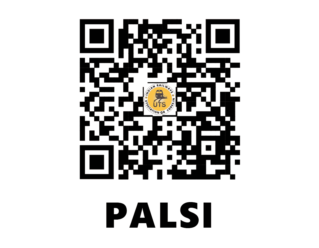 UTS QR Code for PALSI - PLV (CR - MAHARASHTRA)
