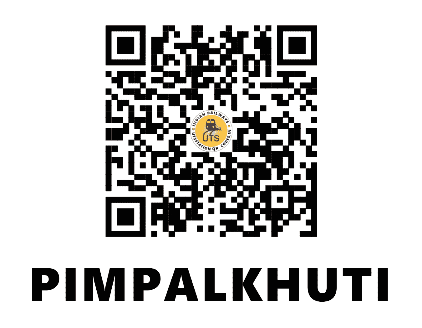 UTS QR Code for PIMPALKHUTI - PMKT (CR - MAHARASHTRA)