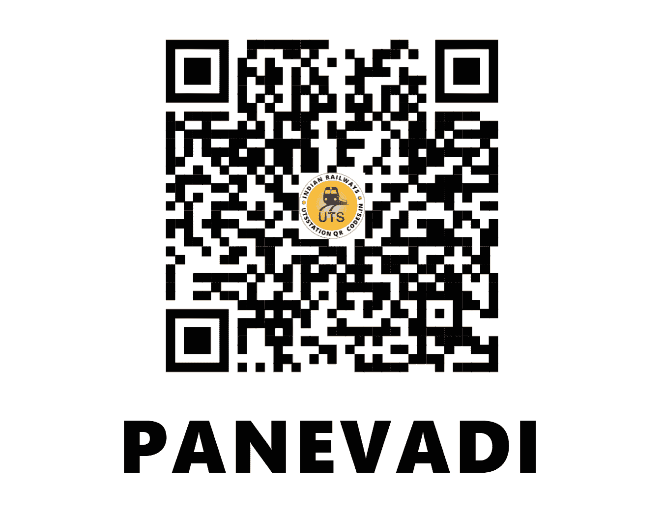 UTS QR Code for PANEVADI - PNV (CR - MAHARASHTRA)