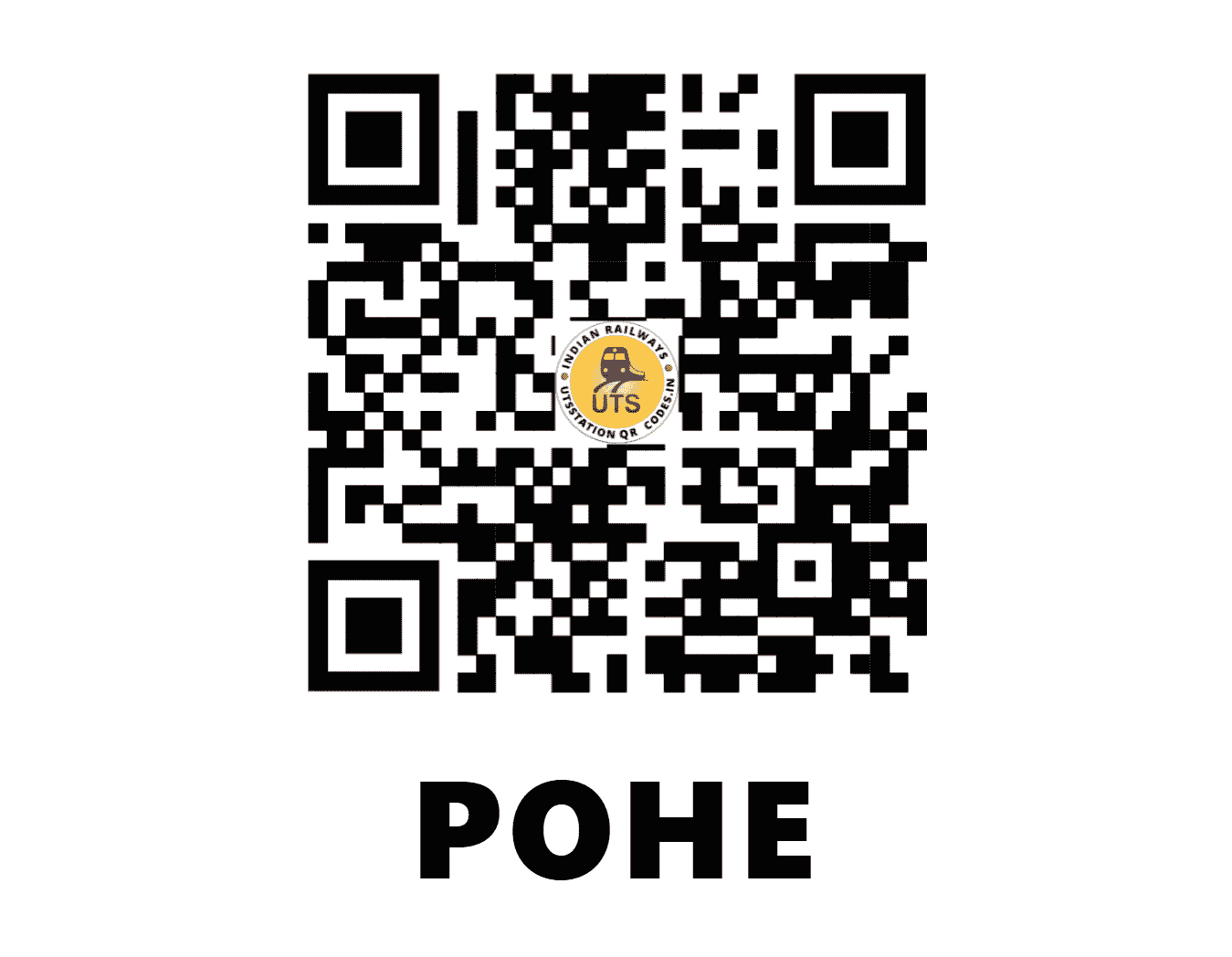 UTS QR Code for POHE - POHE (CR - MAHARASHTRA)