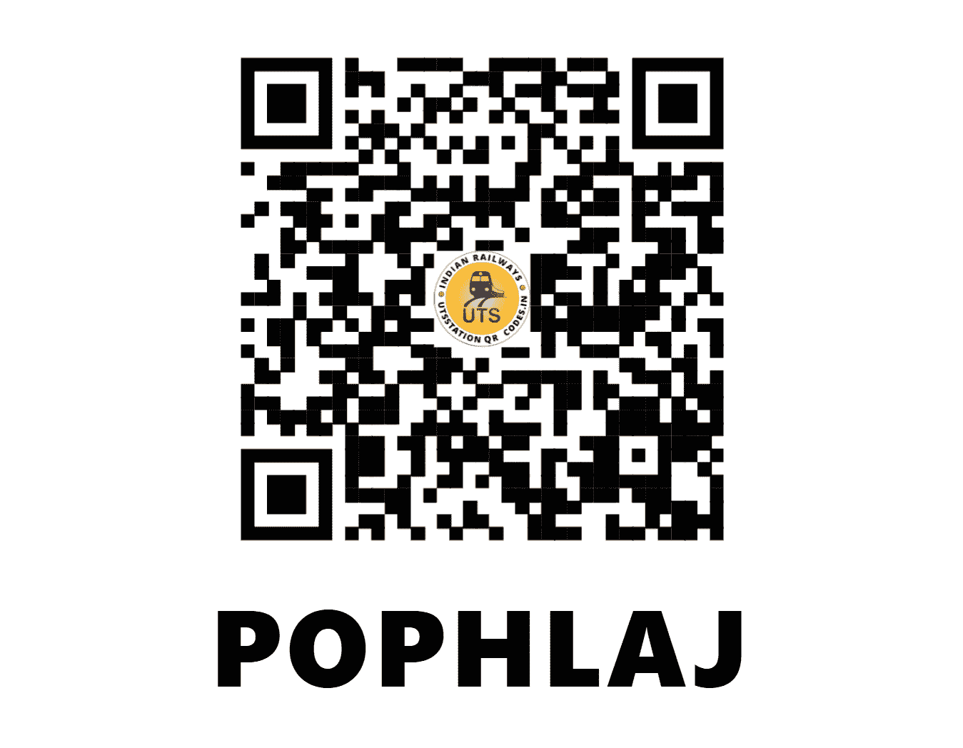 UTS QR Code for POPHLAJ - PPJ (CR - MAHARASHTRA)