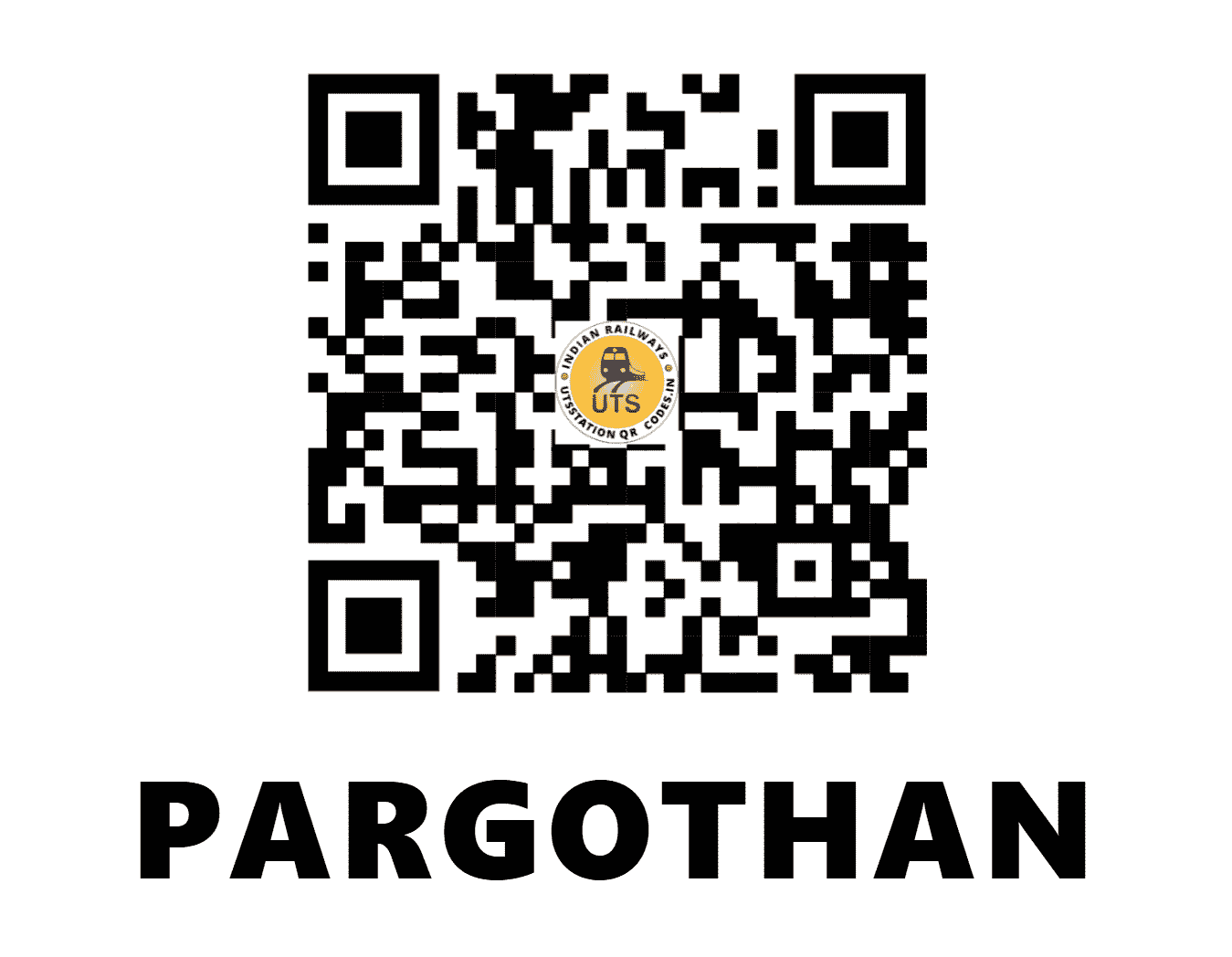 UTS QR Code for PARGOTHAN - PRGT (CR - MAHARASHTRA)