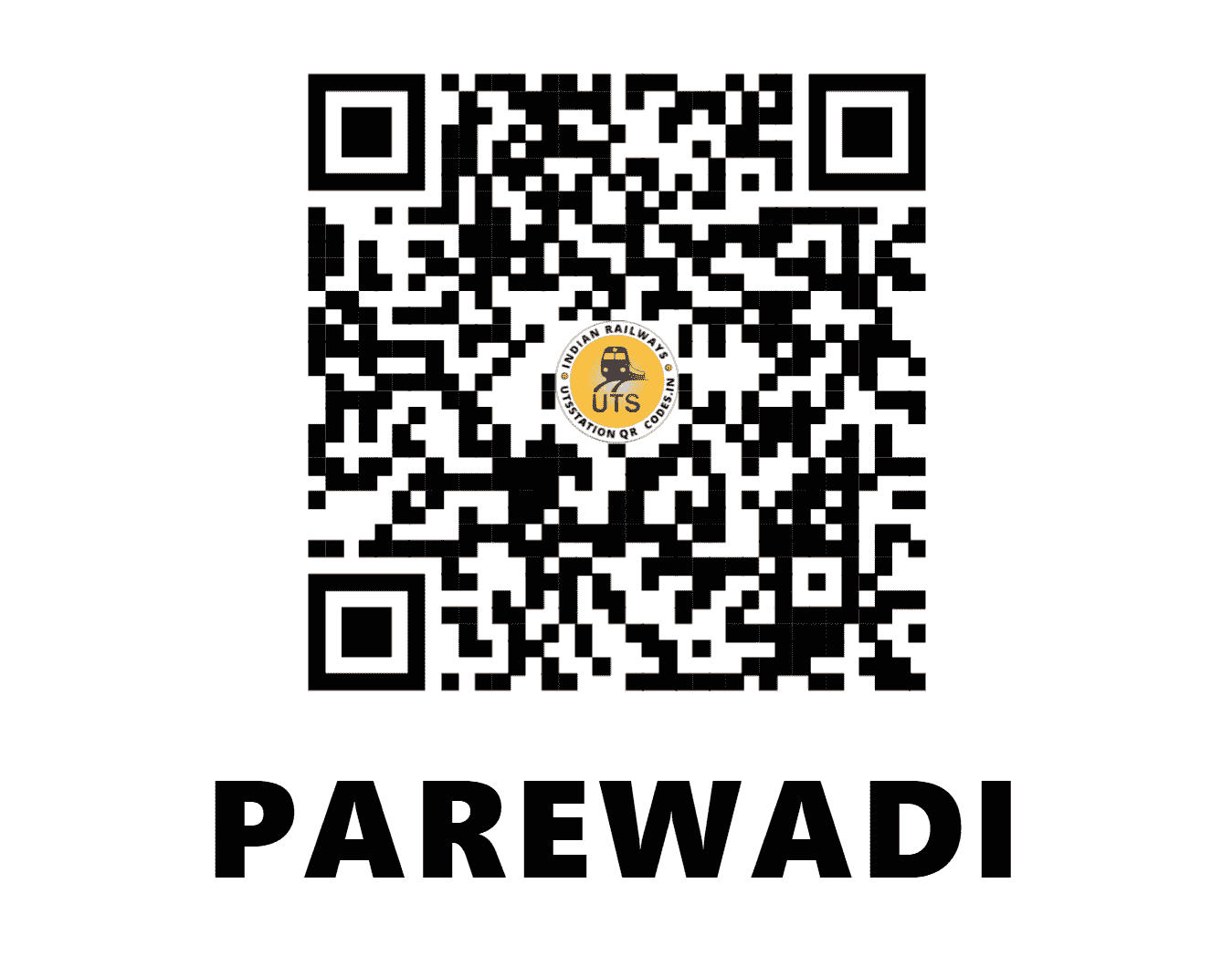 UTS QR Code for PAREWADI - PRWD (CR - MAHARASHTRA)