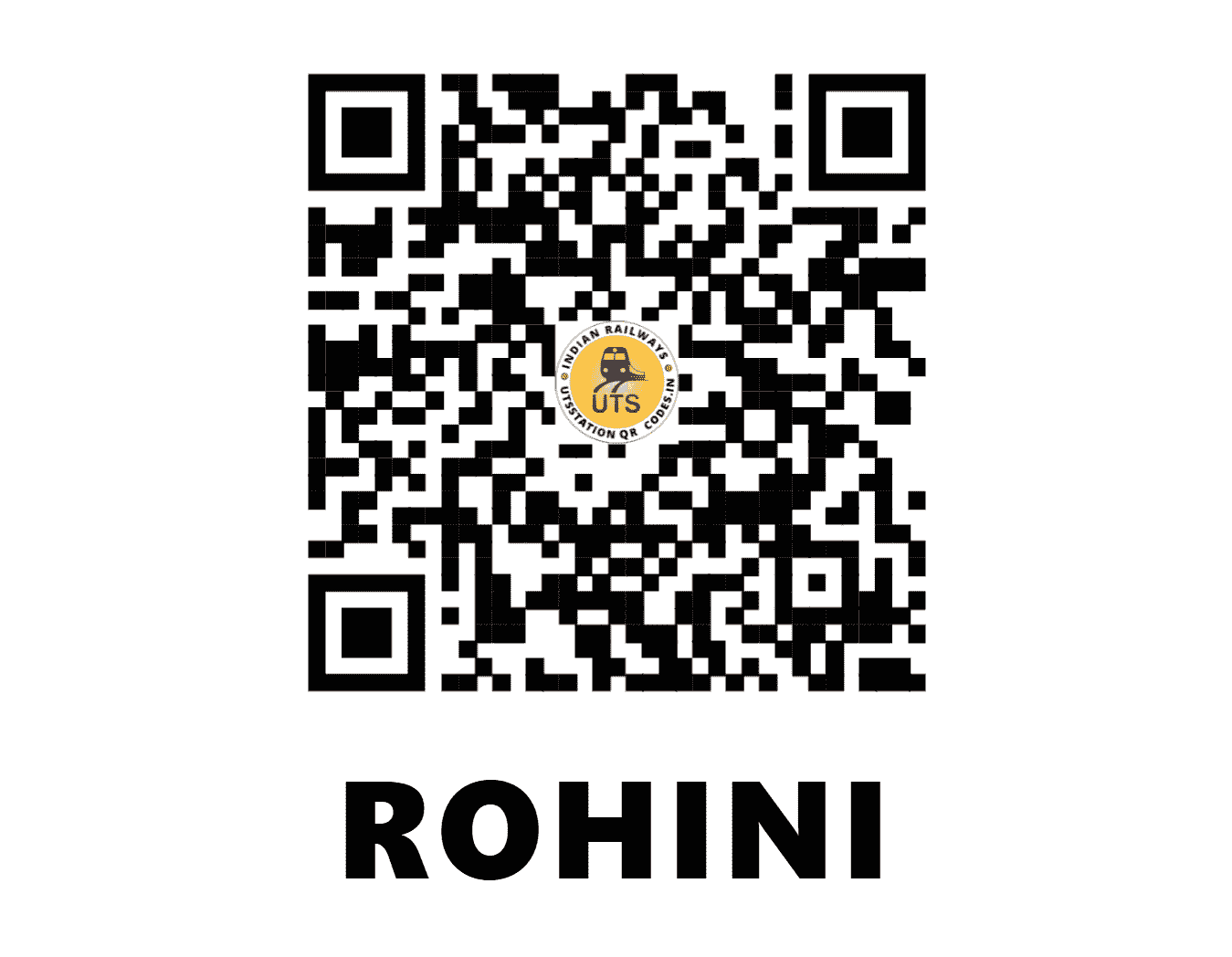 UTS QR Code for ROHINI - RHNE (CR - MAHARASHTRA)