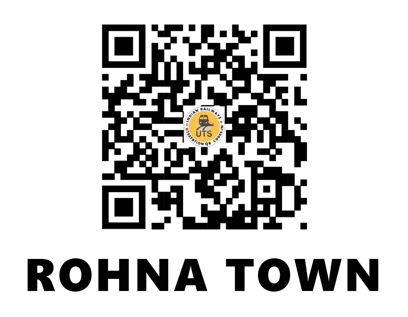 UTS QR Code for ROHNA TOWN - RHOT (CR - MAHARASHTRA)