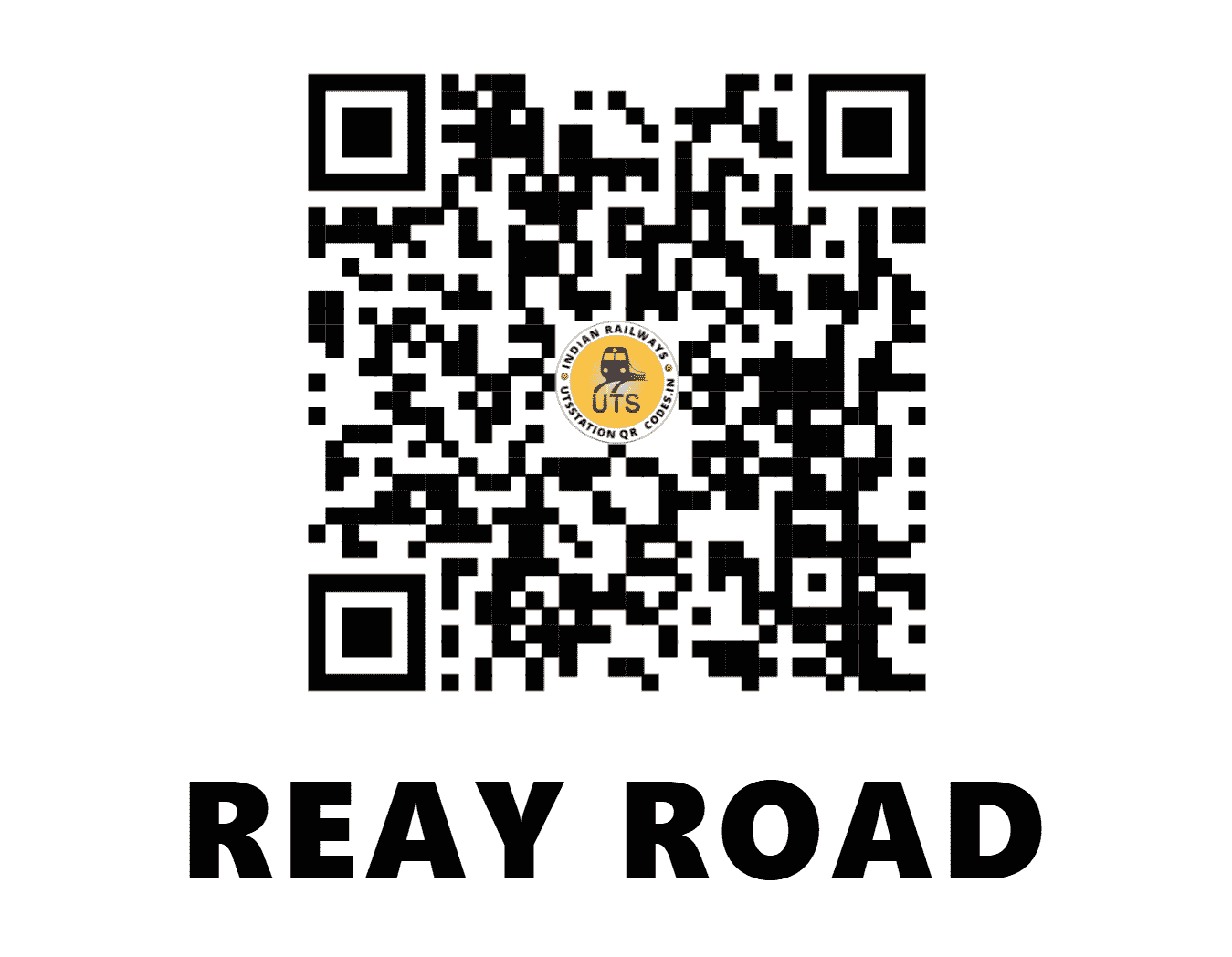 UTS QR Code for REAY ROAD - RRD (CR - MAHARASHTRA)
