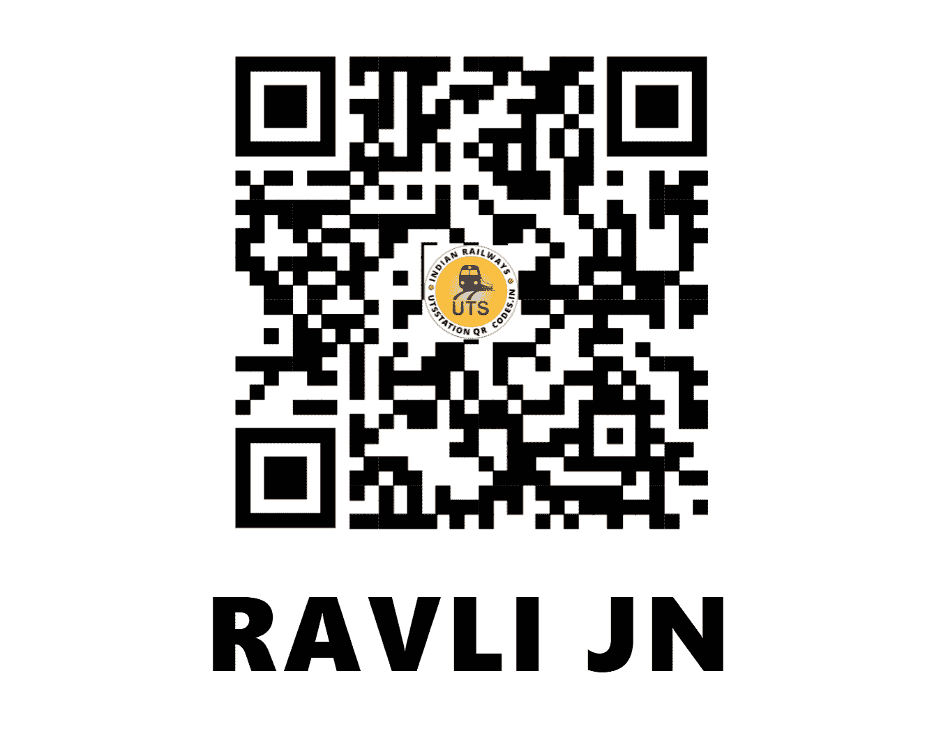 UTS QR Code for RAVLI JN - RVJ (CR - MAHARASHTRA)