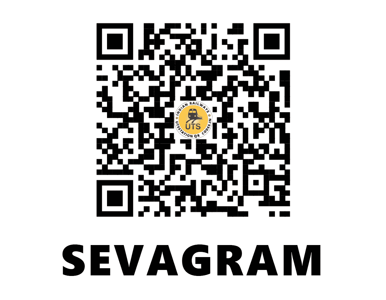 UTS QR Code for SEVAGRAM - SEGM (CR - MAHARASHTRA)