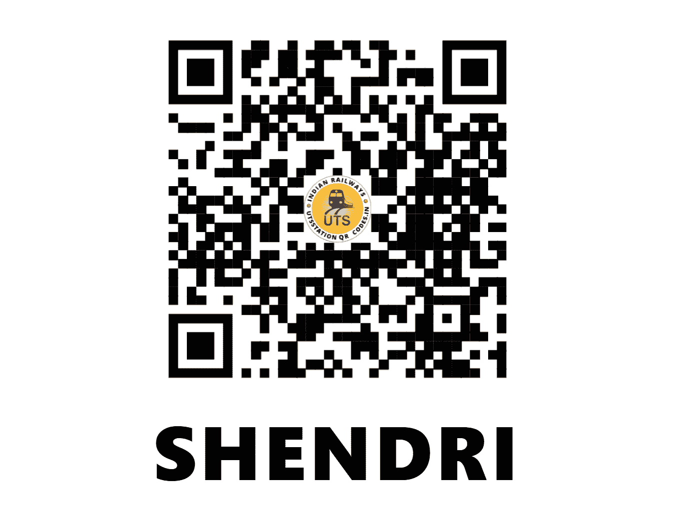 UTS QR Code for SHENDRI - SEI (CR - MAHARASHTRA)