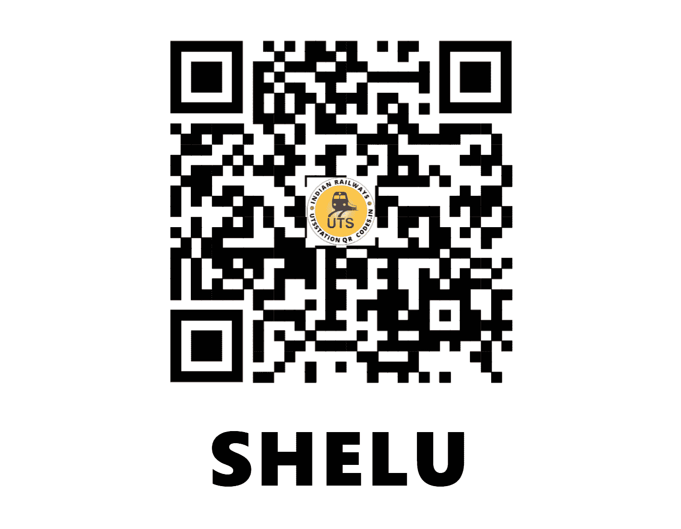 UTS QR Code for SHELU - SHLU (CR - MAHARASHTRA)
