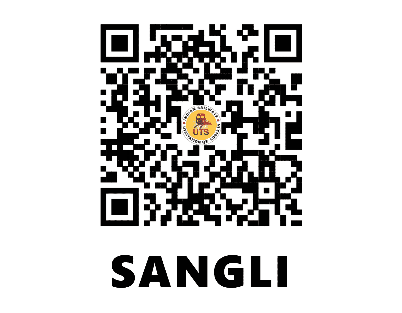 UTS QR Code for SANGLI - SLI (CR - MAHARASHTRA)