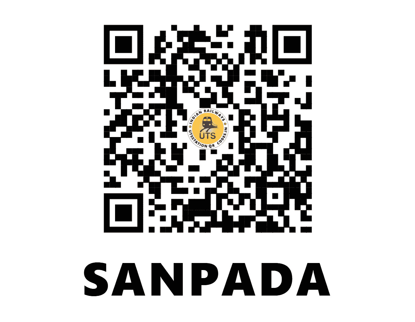 UTS QR Code for SANPADA - SNCR (CR - MAHARASHTRA)