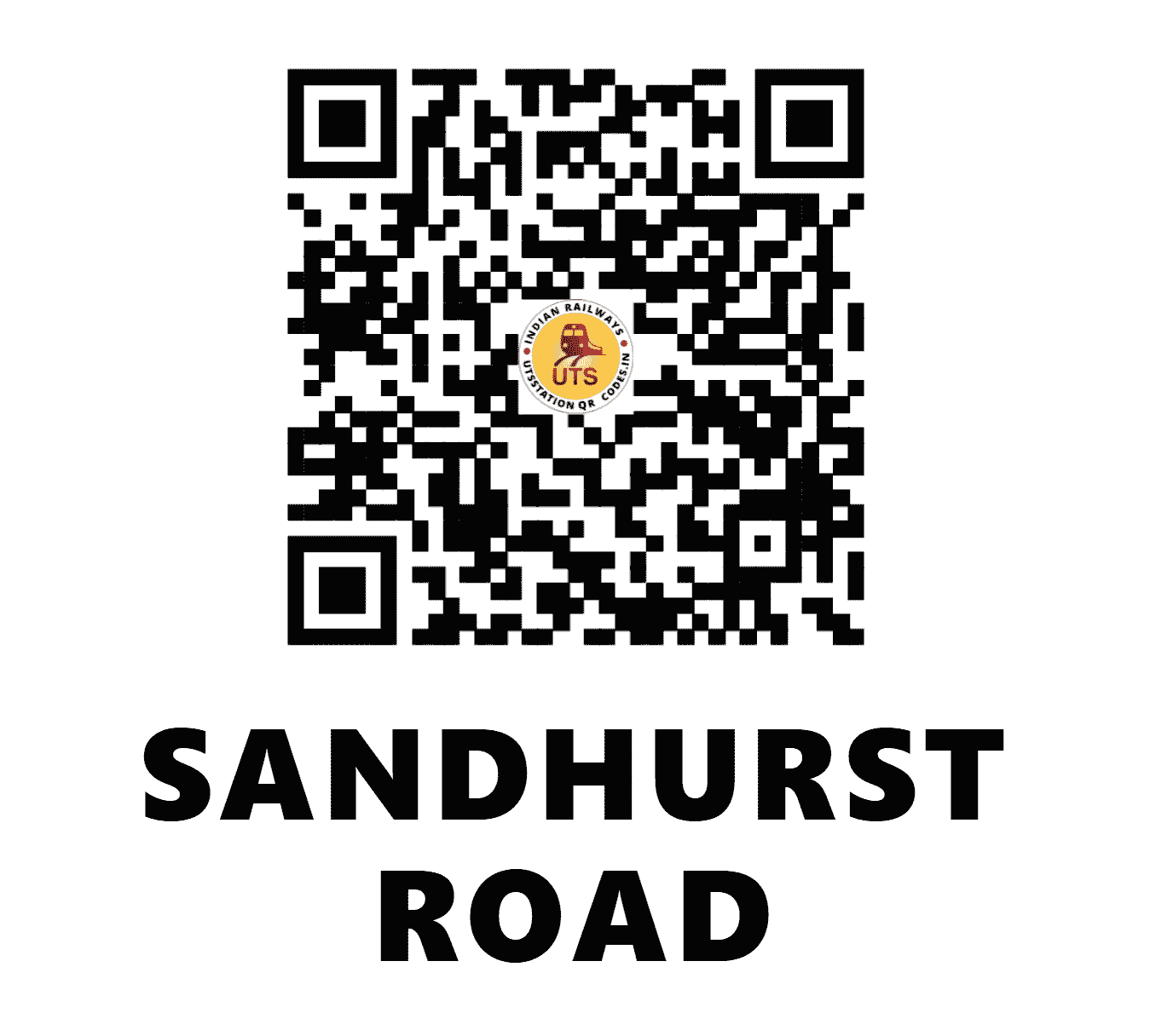 UTS QR Code for SANDHURST ROAD - SNRD (CR - MAHARASHTRA)
