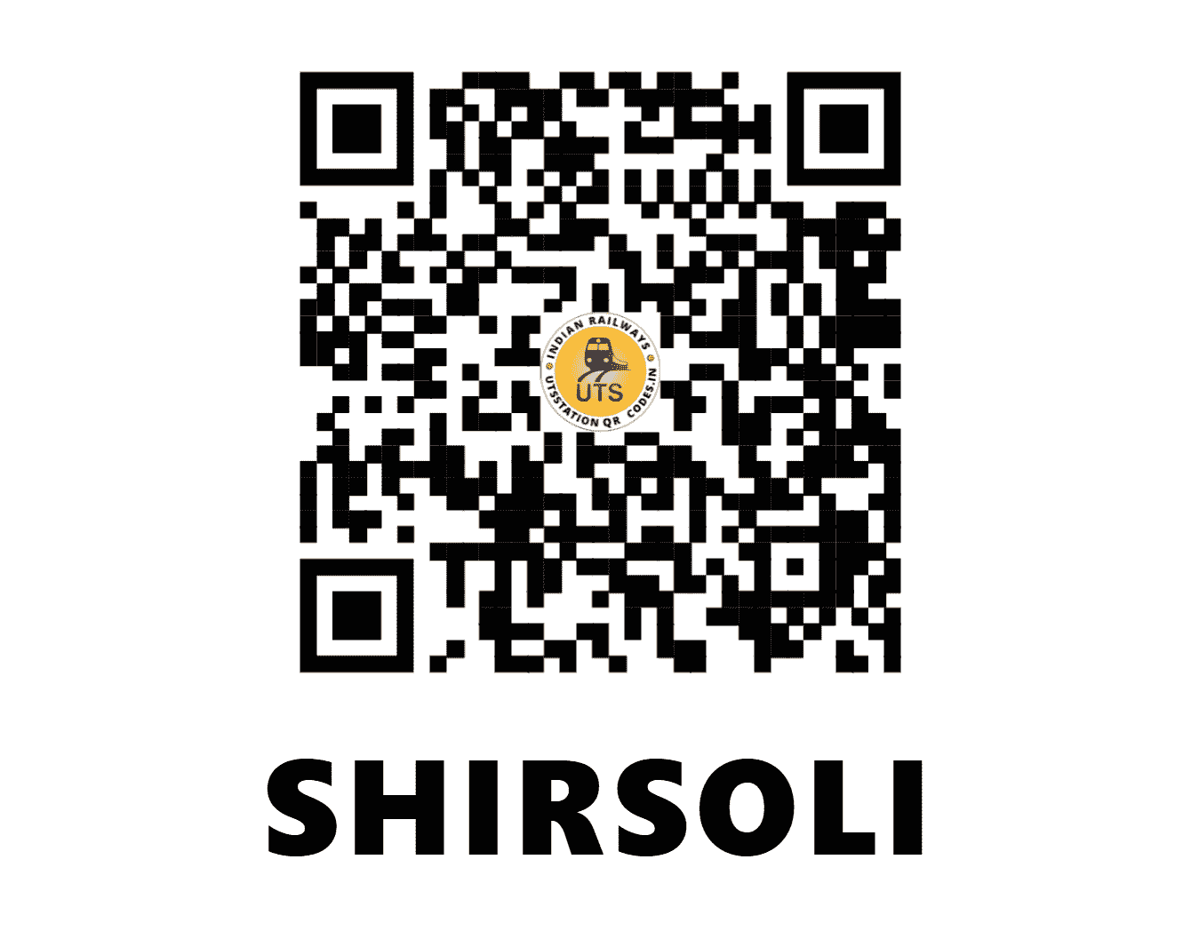 UTS QR Code for SHIRSOLI - SS (CR - MAHARASHTRA)
