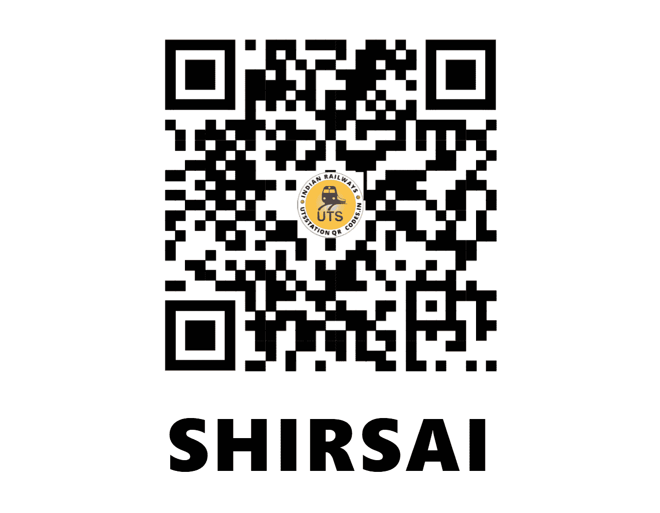 UTS QR Code for SHIRSAI - SSI (CR - MAHARASHTRA)
