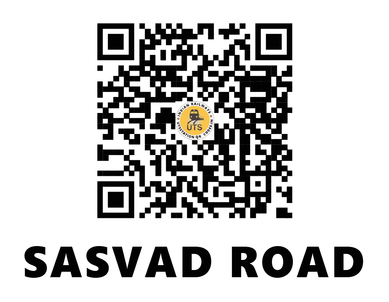 UTS QR Code for SASVAD ROAD - SSV (CR - MAHARASHTRA)