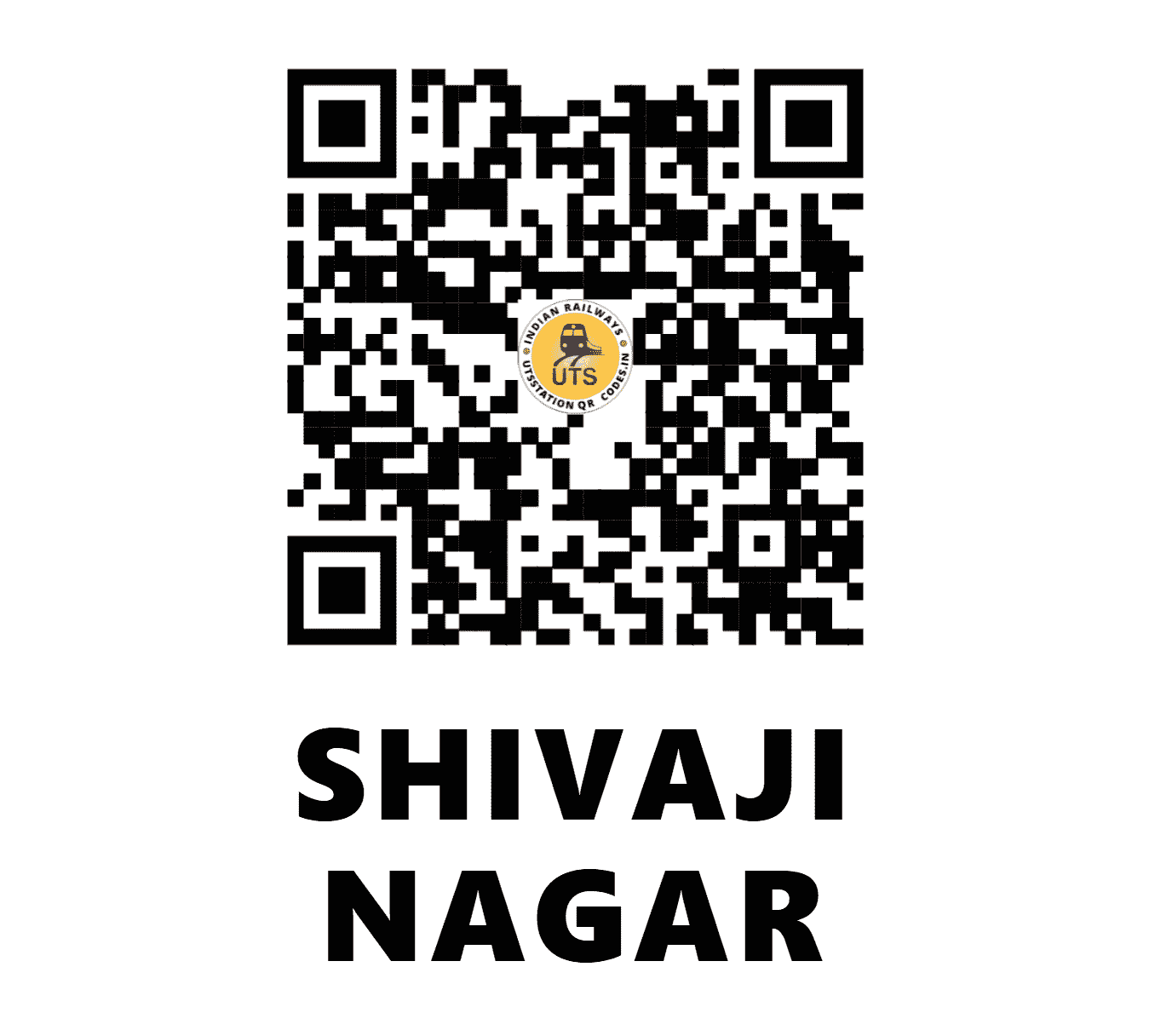 UTS QR Code for SHIVAJI NAGAR - SVJR (CR - MAHARASHTRA)