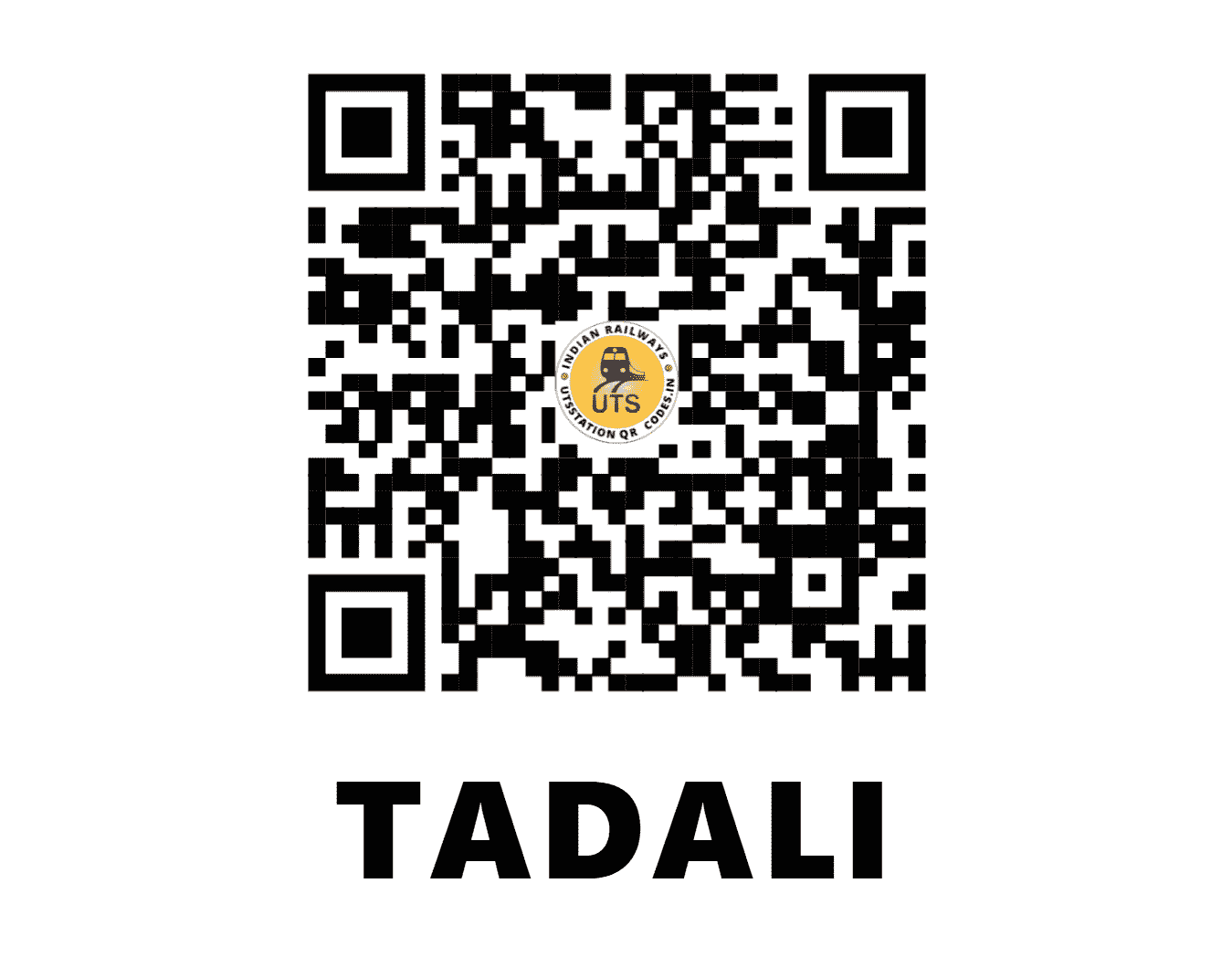 UTS QR Code for TADALI - TAE (CR - MAHARASHTRA)