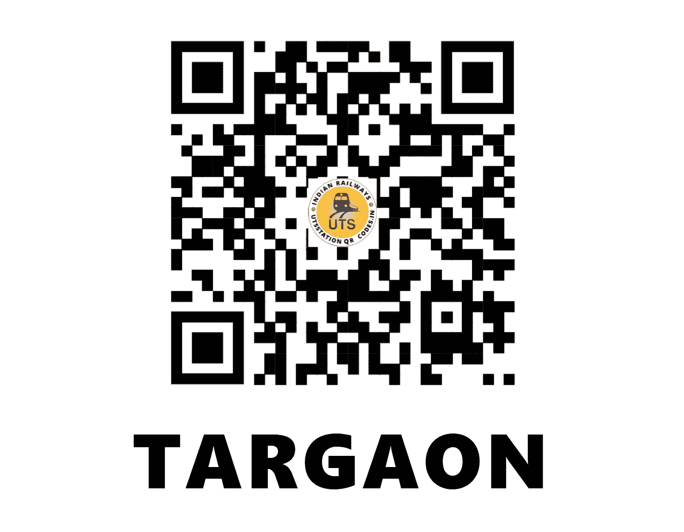 UTS QR Code for TARGAON - TAZ (CR - MAHARASHTRA)