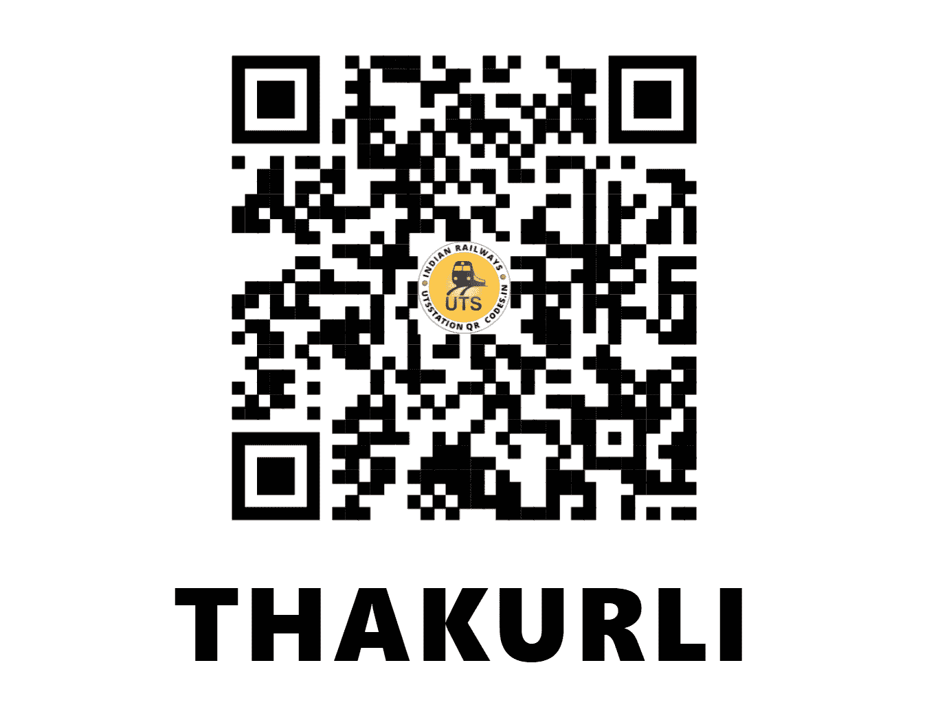 UTS QR Code for THAKURLI - THK (CR - MAHARASHTRA)