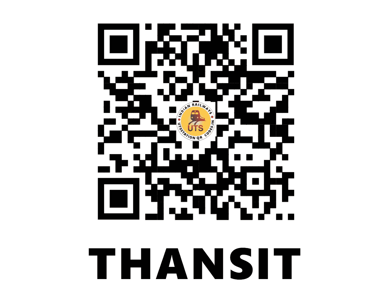 UTS QR Code for THANSIT - THS (CR - MAHARASHTRA)