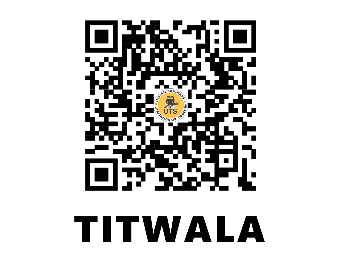 UTS QR Code for TITWALA - TLA (CR - MAHARASHTRA)