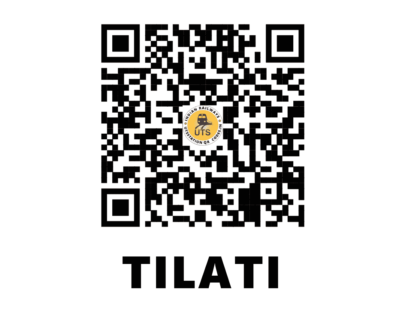 UTS QR Code for TILATI - TLT (CR - MAHARASHTRA)
