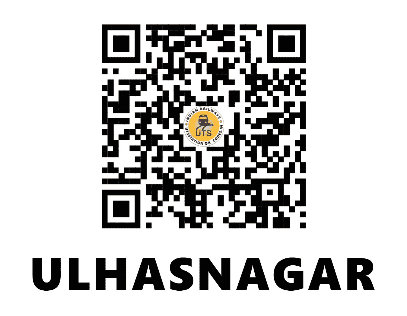 UTS QR Code for ULHASNAGAR - ULNR (CR - MAHARASHTRA)