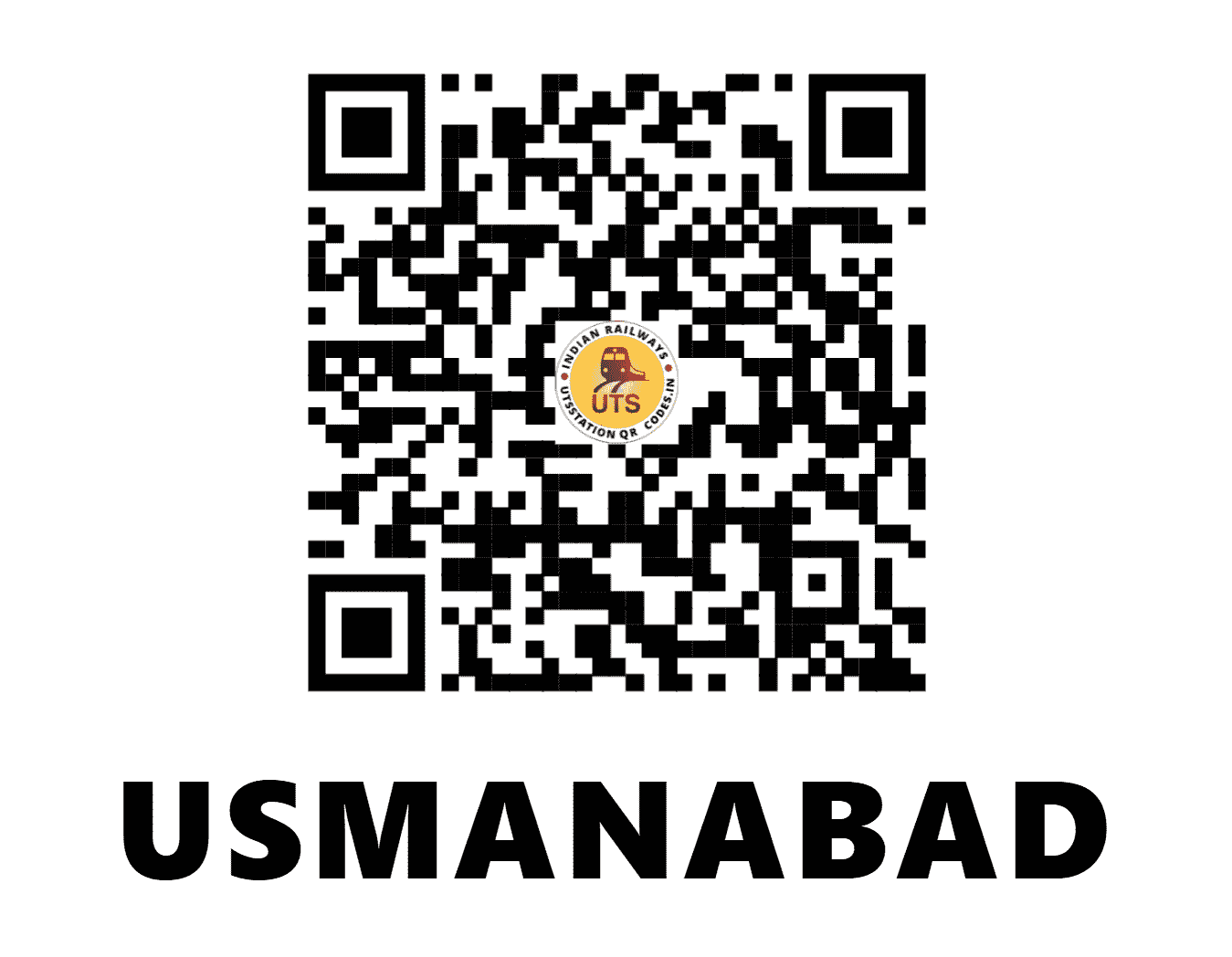 UTS QR Code for USMANABAD - UMD (CR - MAHARASHTRA)
