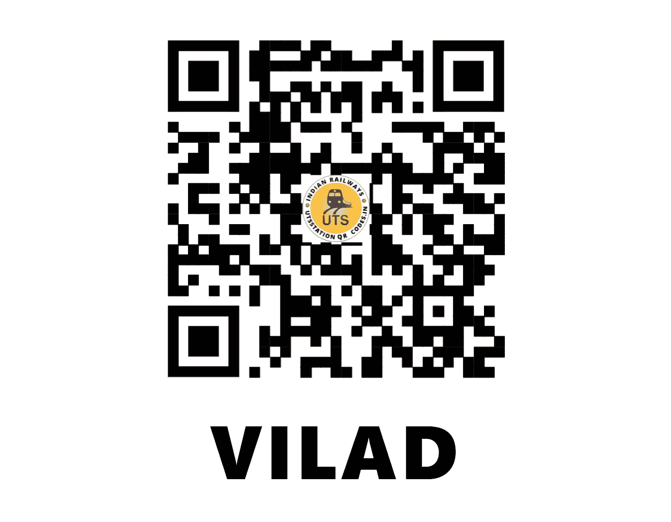 UTS QR Code for VILAD - VL (CR - MAHARASHTRA)