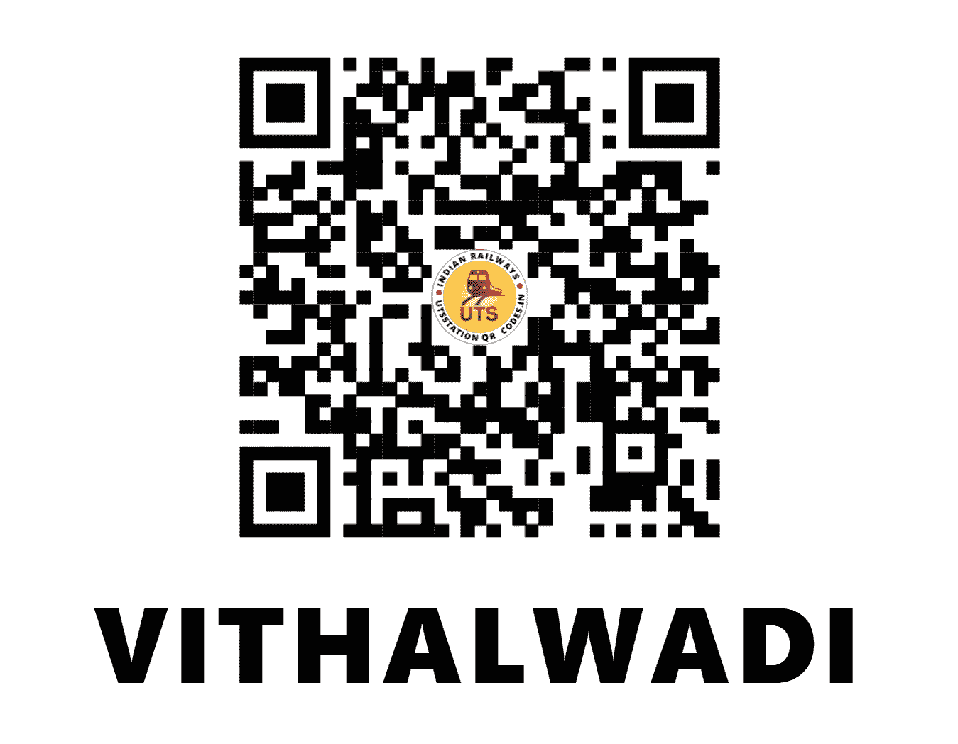 UTS QR Code for VITHALWADI - VLDI (CR - MAHARASHTRA)
