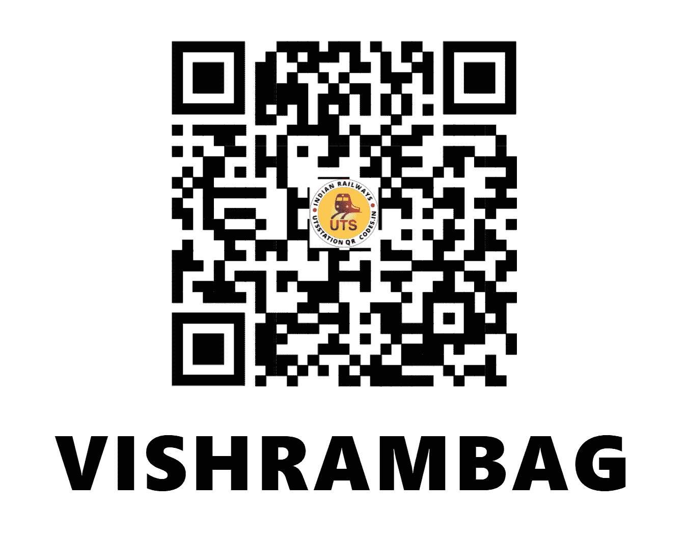 UTS QR Code for VISHRAMBAG - VRB (CR - MAHARASHTRA)