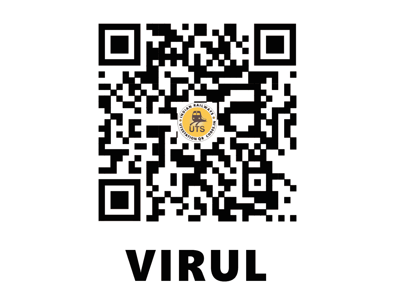 UTS QR Code for VIRUL - VUL (CR - MAHARASHTRA)