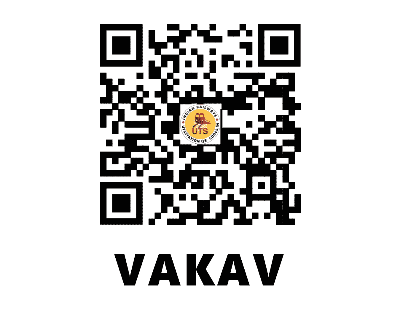 UTS QR Code for VAKAV - WKA (CR - MAHARASHTRA)