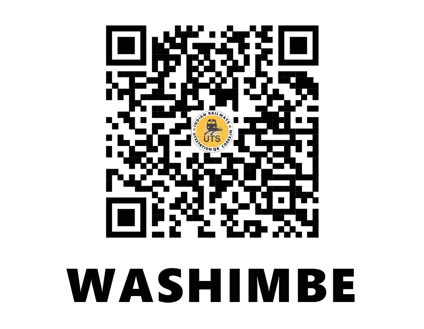 UTS QR Code for WASHIMBE - WSB (CR - MAHARASHTRA)