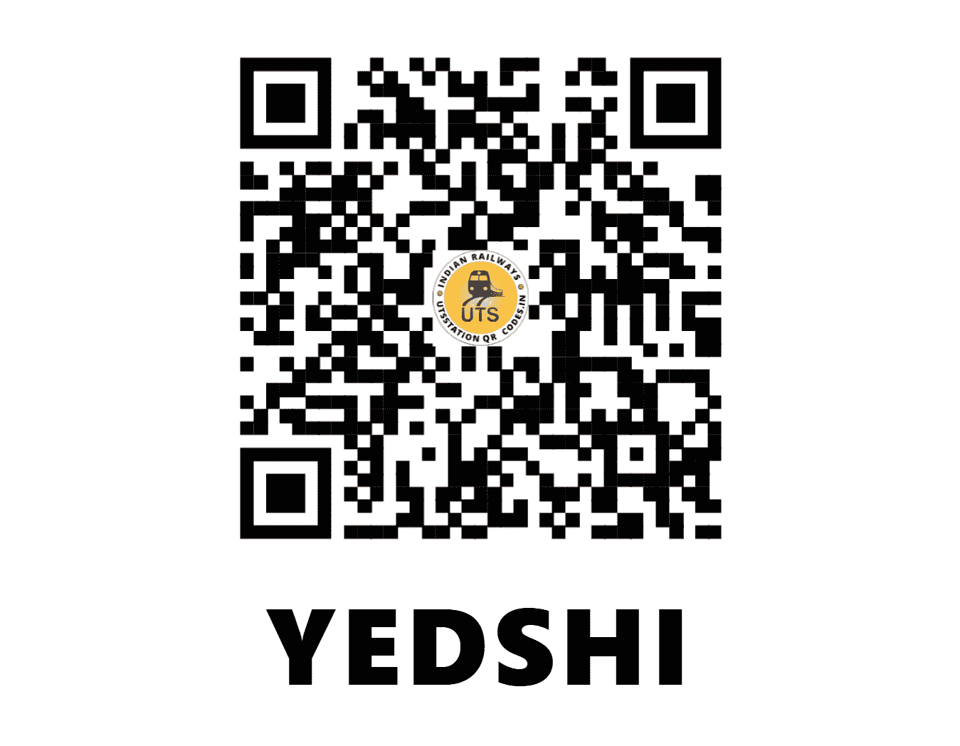 UTS QR Code for YEDSHI - YSI (CR - MAHARASHTRA)