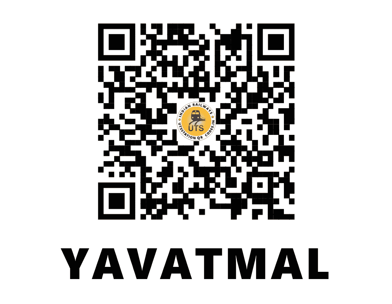 UTS QR Code for YAVATMAL - YTL (CR - MAHARASHTRA)
