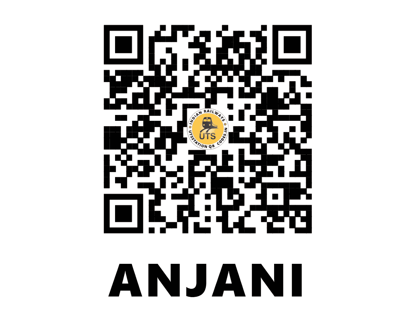 UTS QR Code for ANJANI - ANO (KR - MAHARASHTRA)