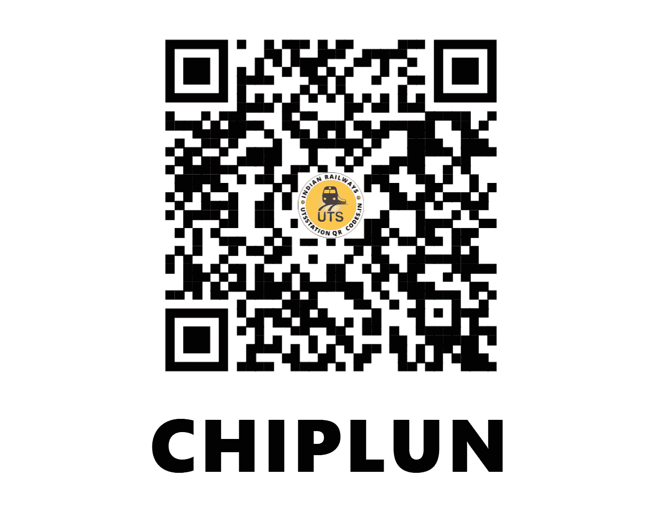 UTS QR Code for CHIPLUN - CHI (KR - MAHARASHTRA)