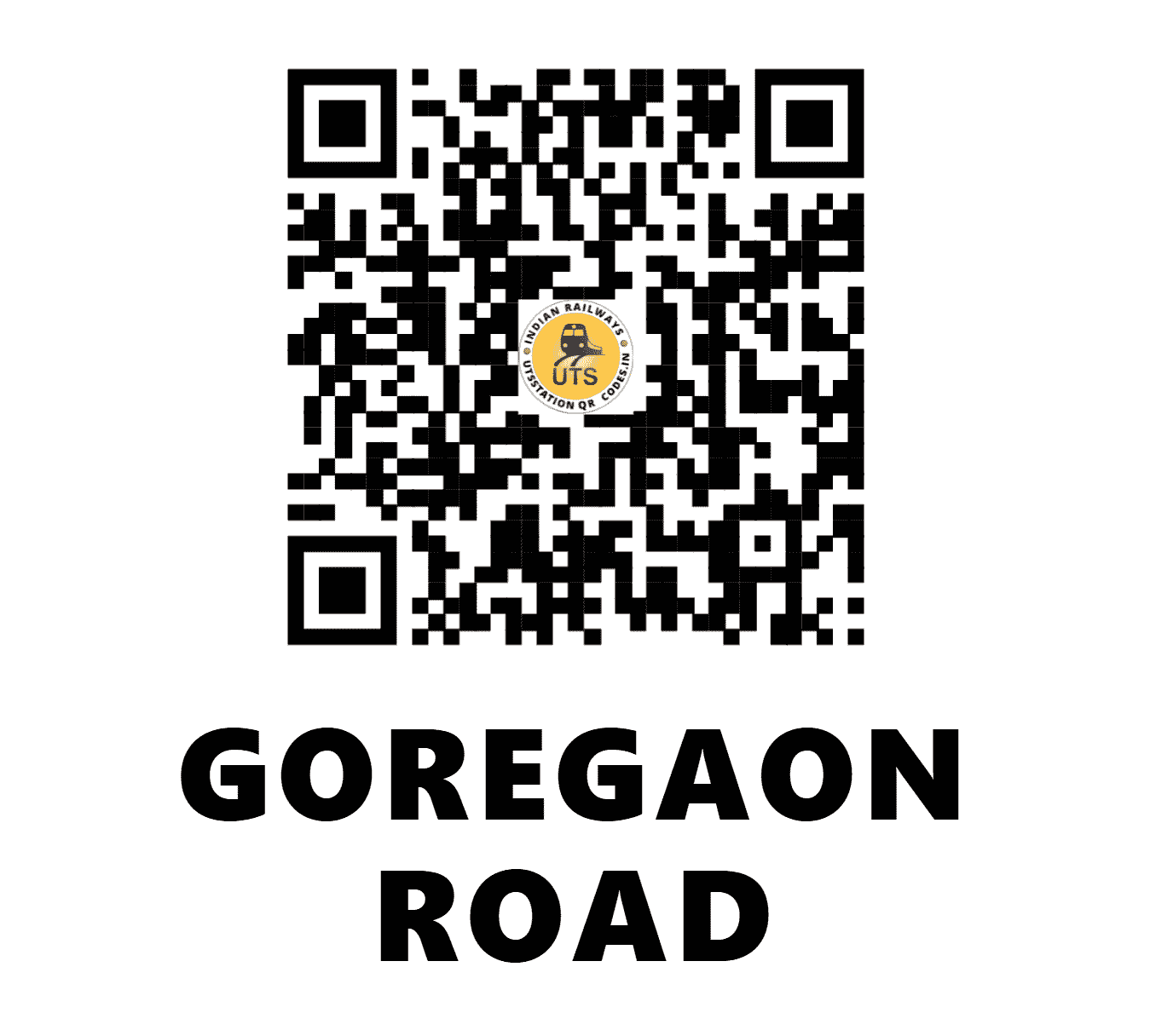 UTS QR Code for GOREGAON ROAD - GNO (KR - MAHARASHTRA)