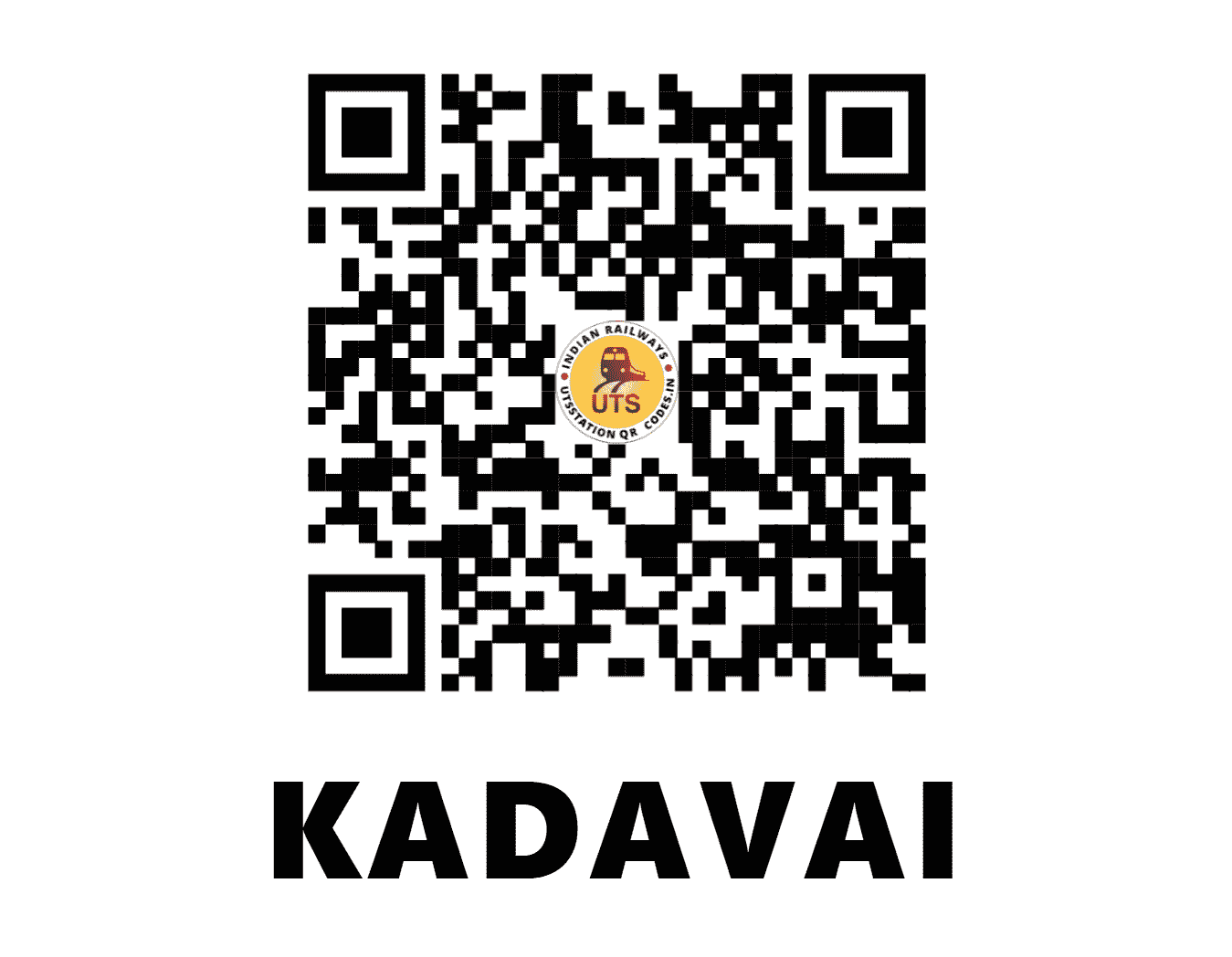 UTS QR Code for KADAVAI - KDVI (KR - MAHARASHTRA)