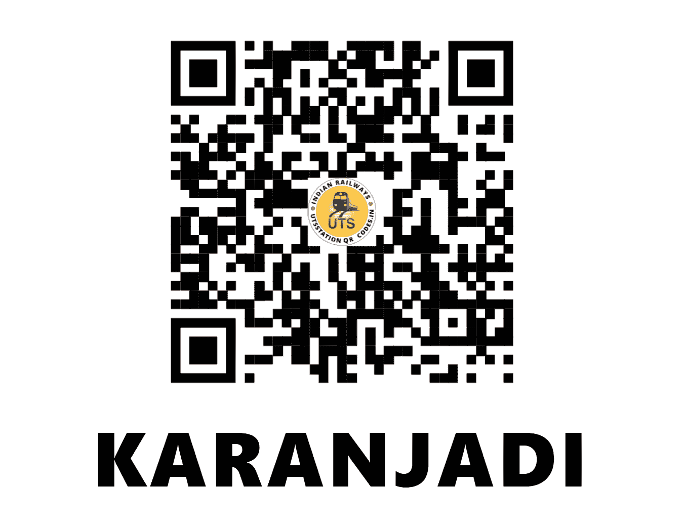 UTS QR Code for KARANJADI - KFD (KR - MAHARASHTRA)
