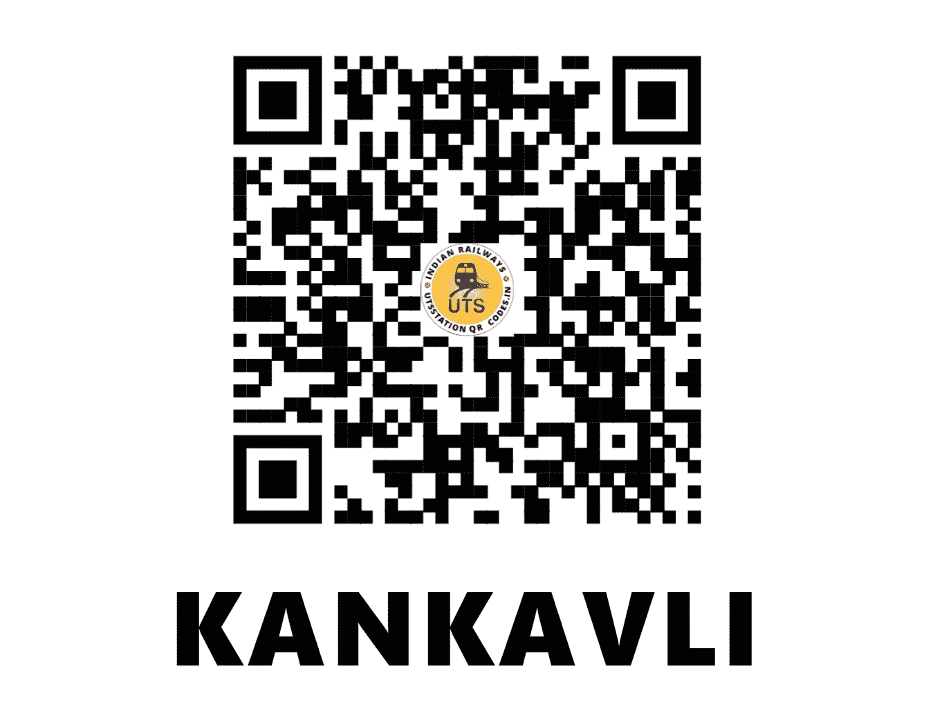 UTS QR Code for KANKAVLI - KKW (KR - MAHARASHTRA)