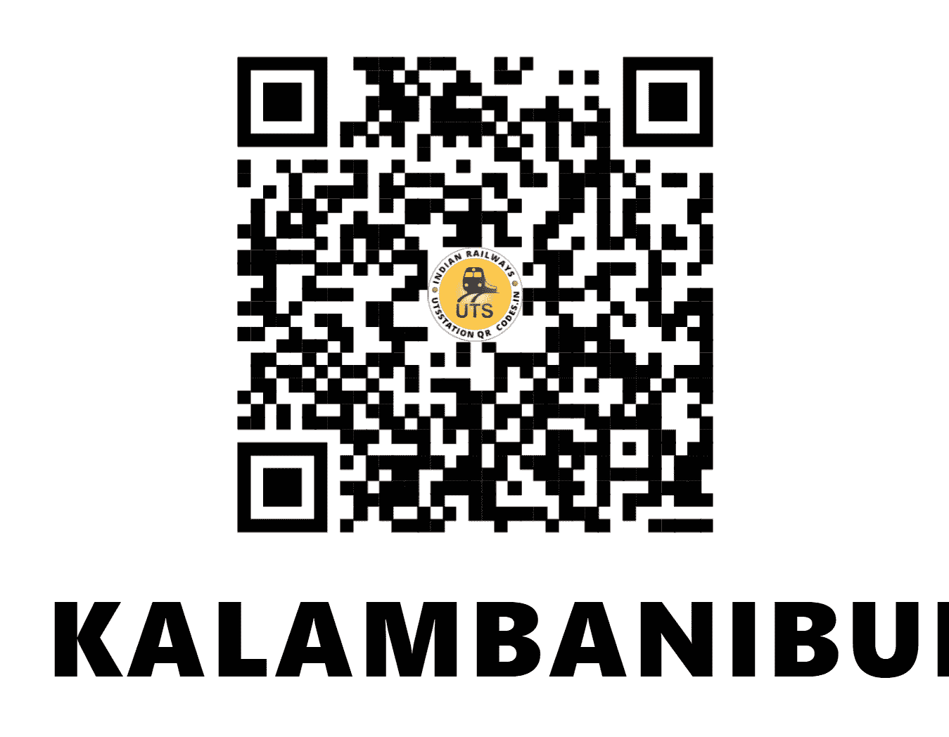 UTS QR Code for KALAMBANIBUDRUK - KLBN (KR - MAHARASHTRA)