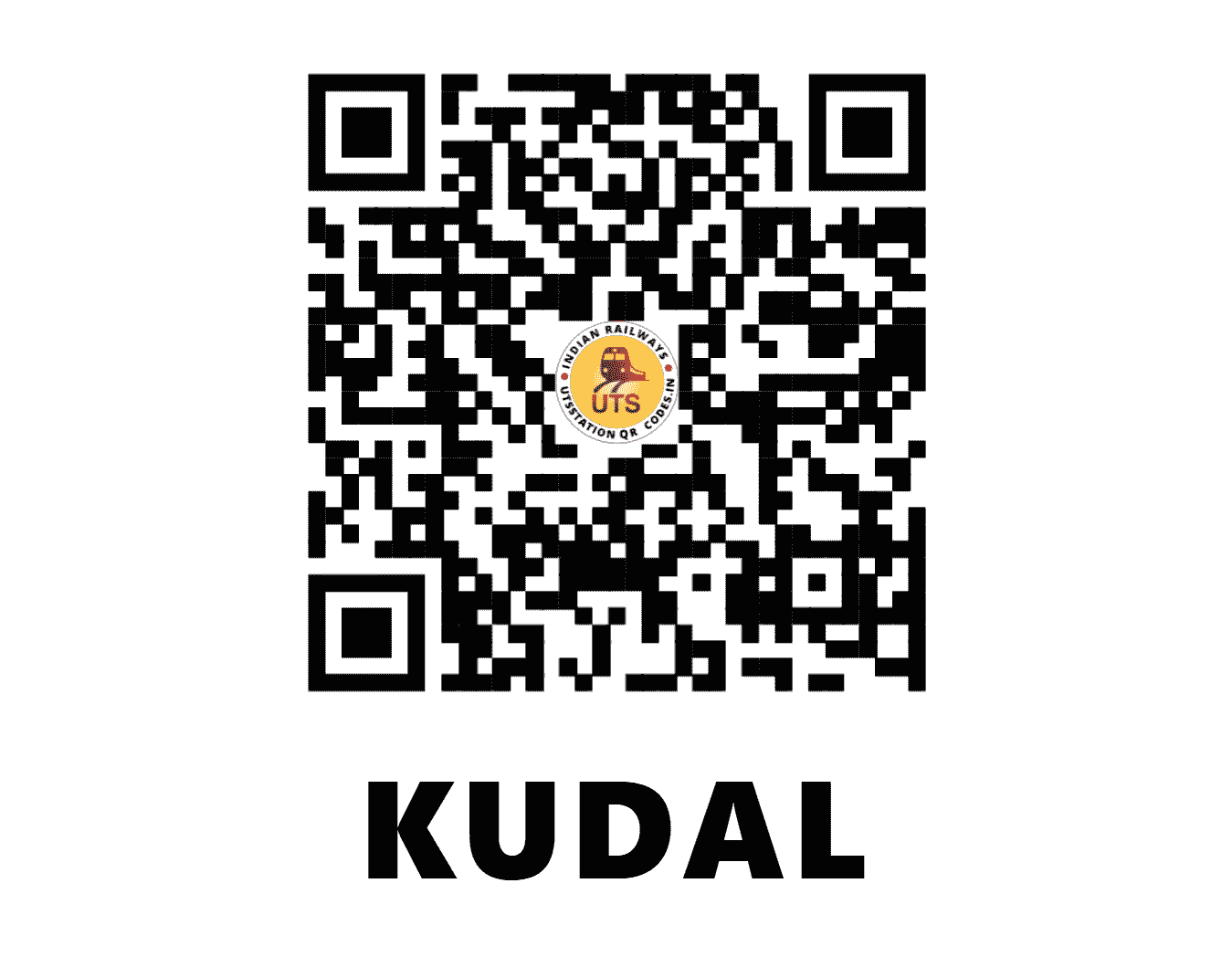 UTS QR Code for KUDAL - KUDL (KR - MAHARASHTRA)