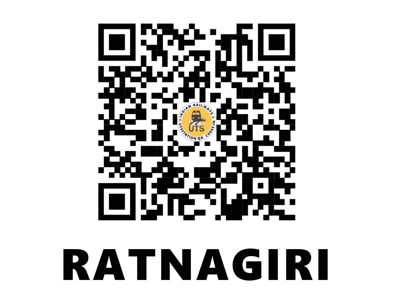UTS QR Code for RATNAGIRI - RN (KR - MAHARASHTRA)