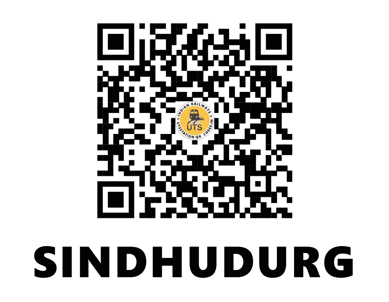 UTS QR Code for SINDHUDURG - SNDD (KR - MAHARASHTRA)