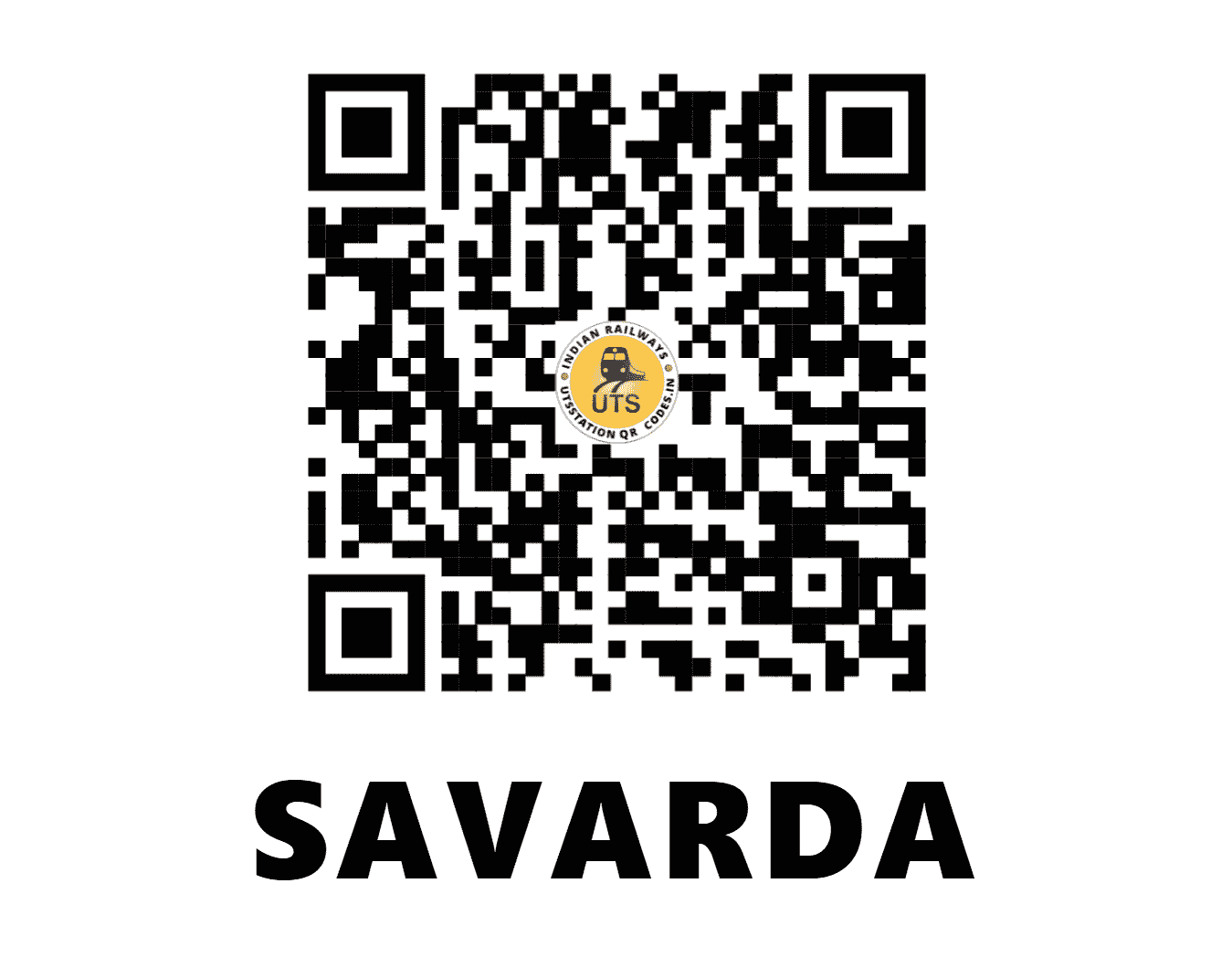 UTS QR Code for SAVARDA - SVX (KR - MAHARASHTRA)